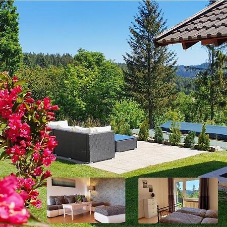 Moderne Ferienwohnung Mit Eigenem Garten Und Traumhaften Blick Wilhelmsthal Bagian luar foto